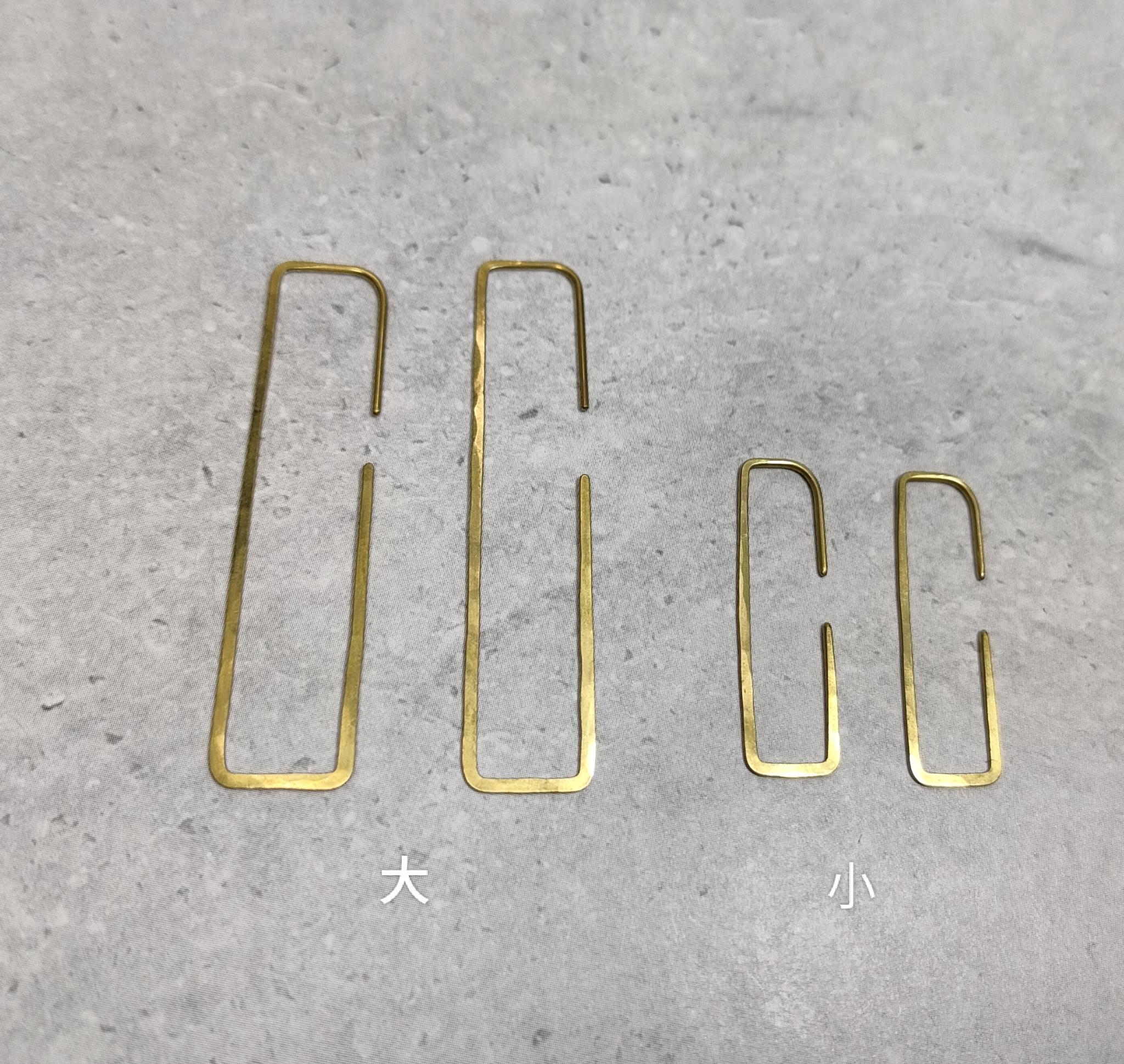 しかくフープピアス小【真鍮】 | 7枚目