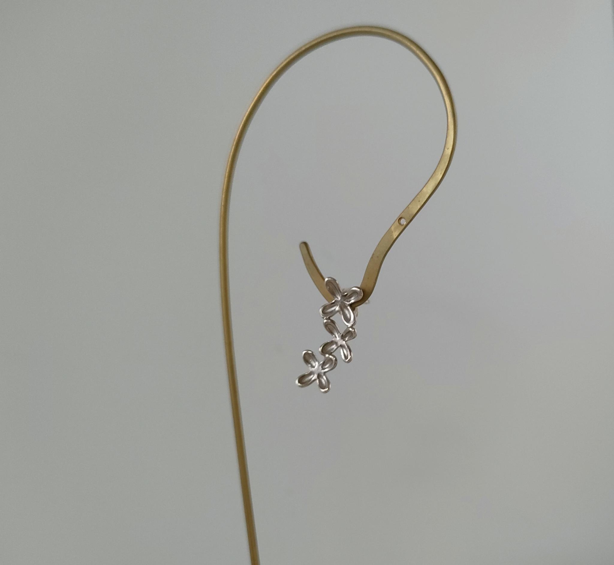 金木犀ピアス 3粒と1粒  no,2 | 2枚目